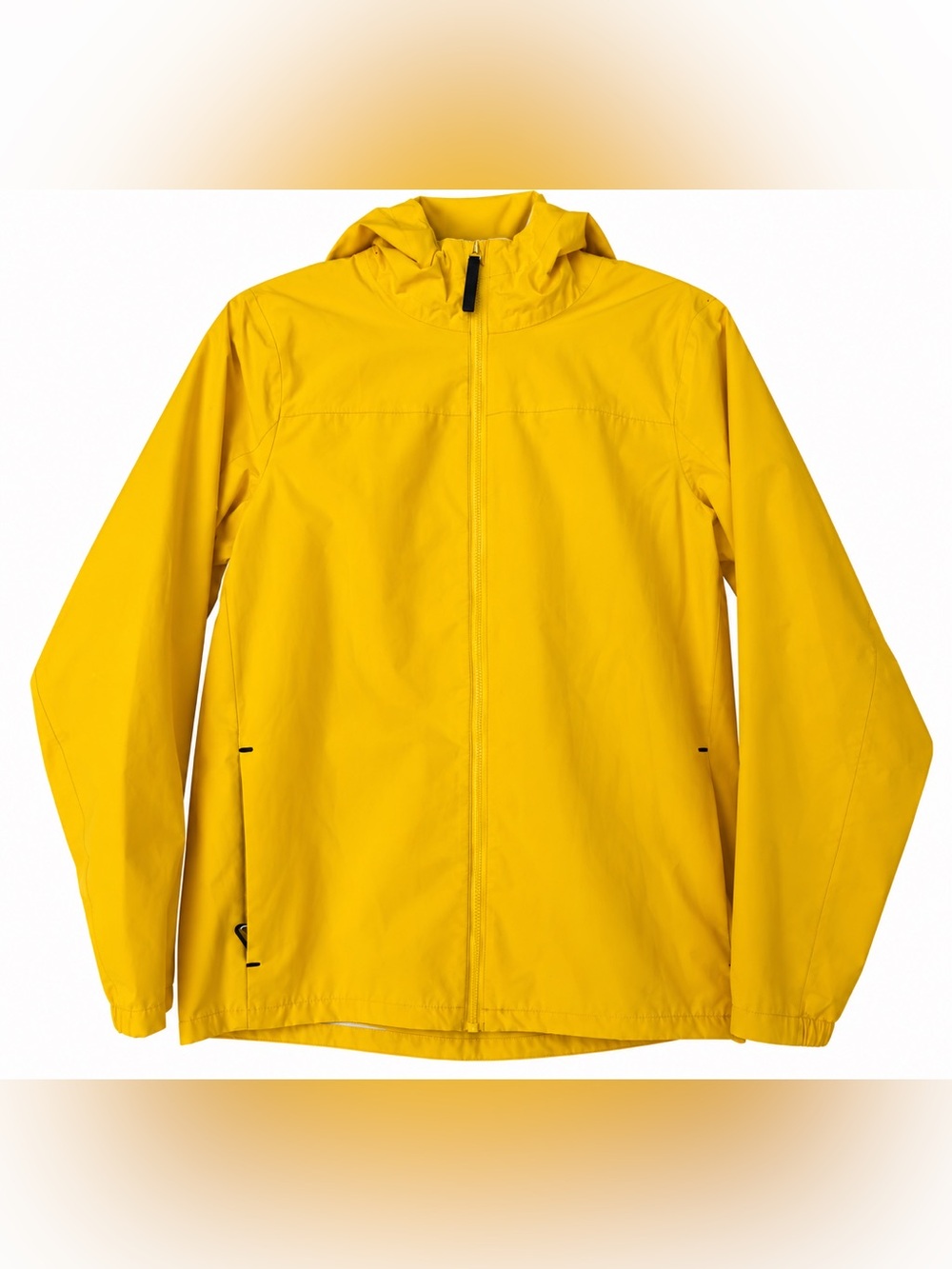 Lole Women's Yellow Hooded Rain Jacket